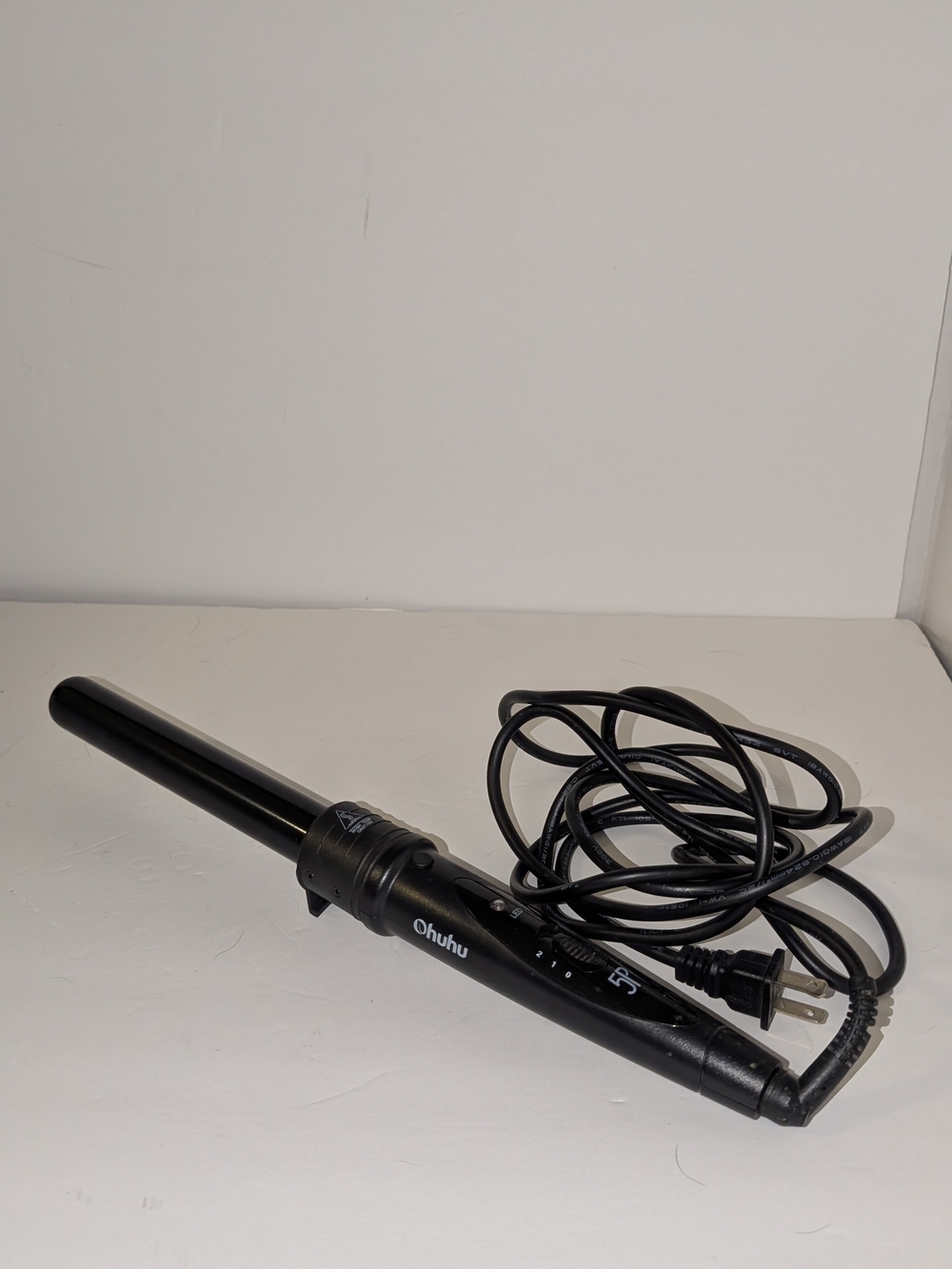 Black 1" Curling Wand - Fast Heat Hair Styler